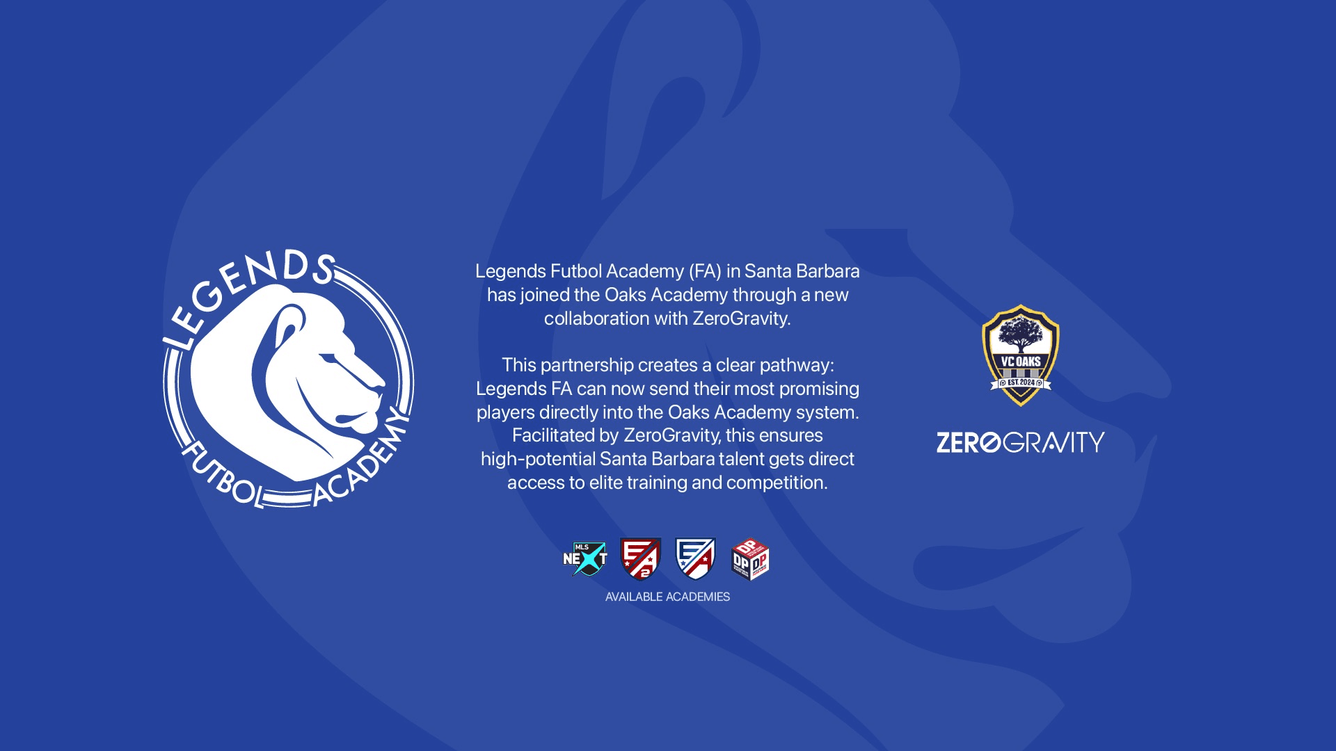 LEGENDS FA Forms A Strategic Partnership